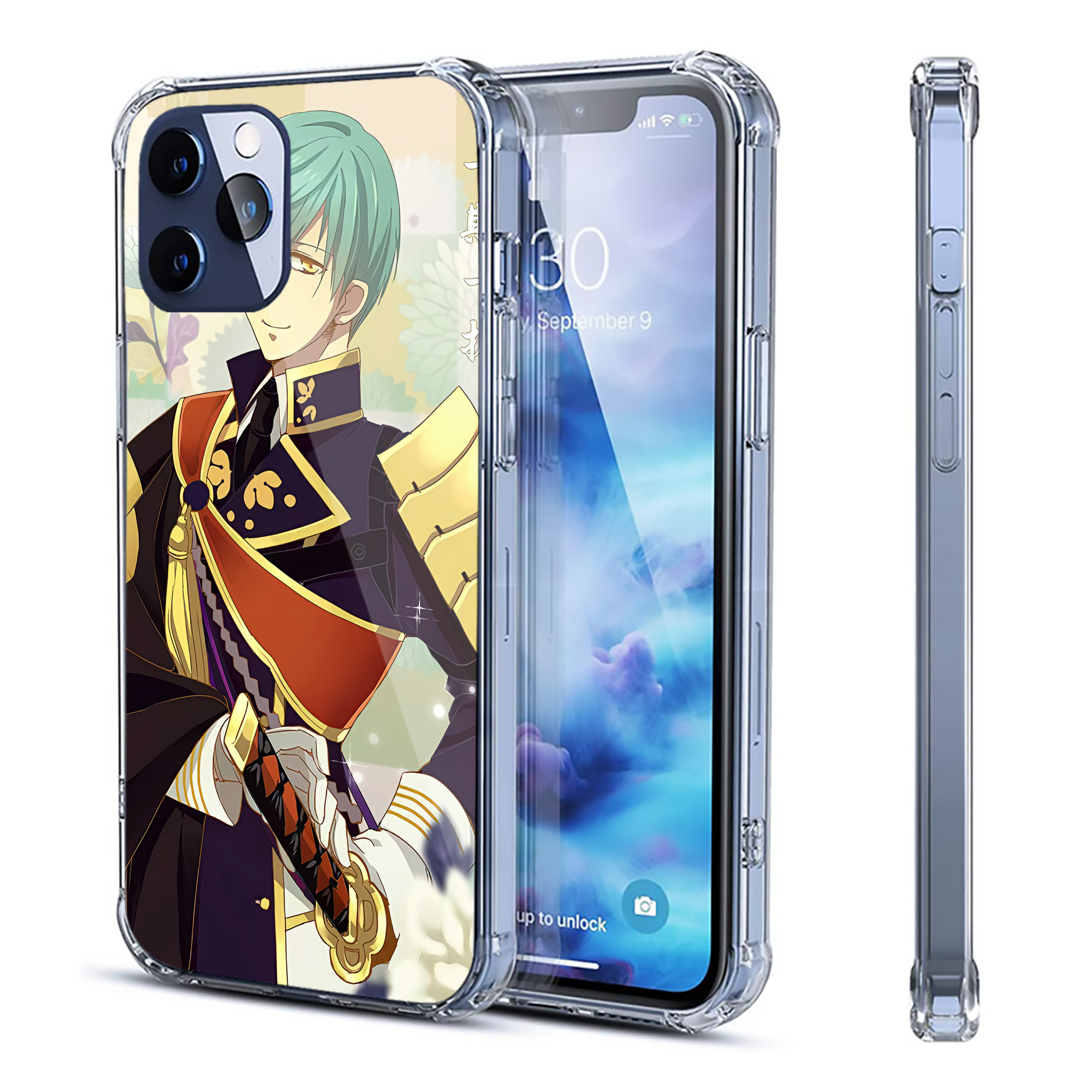 （画像用） 刀剣乱舞 Touken Ranbu 【iPhone 12シリーズ対応】透明スマホケース（クリアソフトケース）